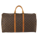 LOUIS VUITTON Monogram Keepall 55 Boston Tas M41424 LV Auth am10942-2