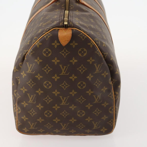 LOUIS VUITTON Monogram Keepall 55 Boston Tas M41424 LV Auth am10942