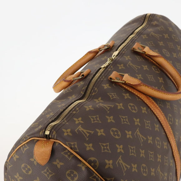 LOUIS VUITTON Monogram Keepall 55 Boston Tas M41424 LV Auth am10942
