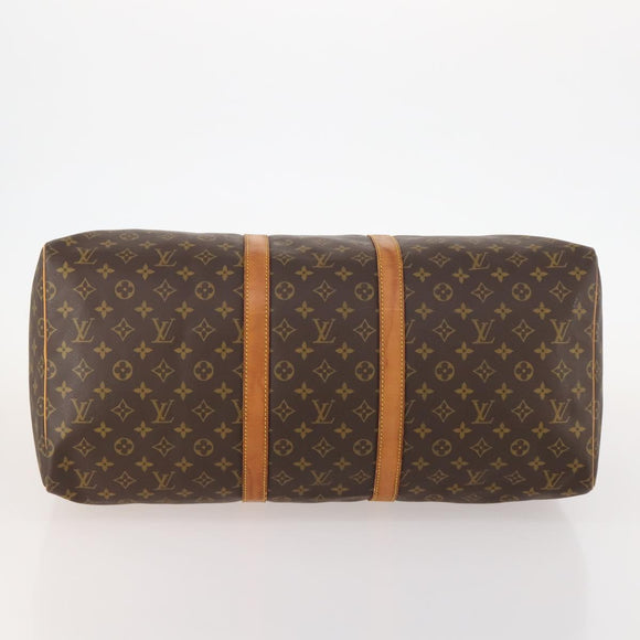 LOUIS VUITTON Monogram Keepall 55 Boston Tas M41424 LV Auth am10942