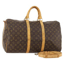 LOUIS VUITTON Monogram Keepall Bandouliere 50 Boston Bag M41416 LV Auth am10944-1