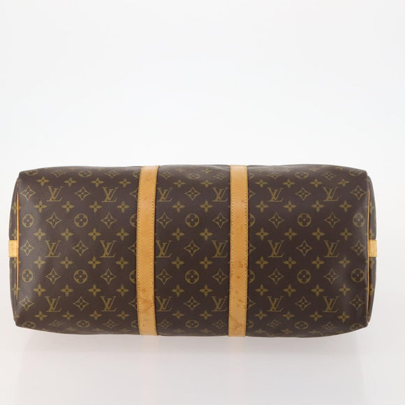 LOUIS VUITTON Monogram Keepall Bandouliere 50 Boston Bag M41416 LV Auth am10944