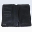 CHANEL Matelasse Long Wallet Lamb Skin Black Silver CC Auth am10948-13