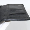 CHANEL Matelasse Long Wallet Lamb Skin Black Silver CC Auth am10948-14
