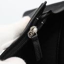 CHANEL Matelasse Long Wallet Lamb Skin Black Silver CC Auth am10948-18