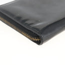CHANEL Compact Long Wallet Patent leather Black CC Auth am10949A-11