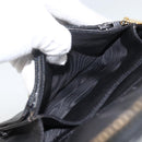 CHANEL Compact Long Wallet Patent leather Black CC Auth am10949A-21
