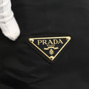 PRADA Chain Tote Bag Nylon Black Gold Auth am10950A-17