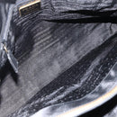 PRADA Chain Tote Bag Nylon Black Gold Auth am10950A-11