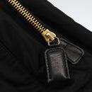 PRADA Chain Tote Bag Nylon Black Gold Auth am10950A-23