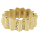 GIVENCHY Rhinestone Bangle metal Gold Auth am10954A-1