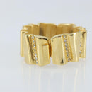 GIVENCHY Rhinestone Bangle metal Gold Auth am10954A-7