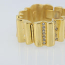 GIVENCHY Rhinestone Bangle metal Gold Auth am10954A-8