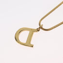 Christian Dior D Necklace metal Gold Auth am10955-10