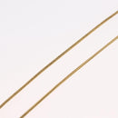 Christian Dior D Necklace metal Gold Auth am10955-12
