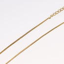 Christian Dior D Necklace metal Gold Auth am10955-13