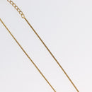 Christian Dior D Necklace metal Gold Auth am10955-6