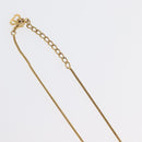 Christian Dior D Necklace metal Gold Auth am10955-7