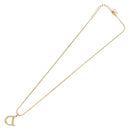Christian Dior D Necklace metal Gold Auth am10955-9
