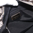 Salvatore Ferragamo Vala Hand Bag Leather 2way Silver Auth am10956-21