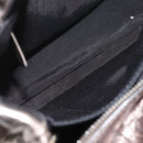 Salvatore Ferragamo Vala Hand Bag Leather 2way Silver Auth am10956-10
