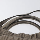 Salvatore Ferragamo Vala Hand Bag Leather 2way Silver Auth am10956-8