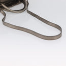 Salvatore Ferragamo Vala Hand Bag Leather 2way Silver Auth am10956-9