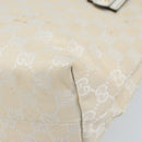 GUCCI GG Canvas Tote Bag Outlet Gold White 257250 Auth am10958-16