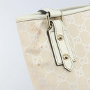 GUCCI GG Canvas Tote Bag Outlet Gold White 257250 Auth am10958-10