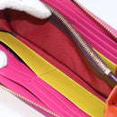 ETRO Paisley Long Wallet PVC Leather Bordeaux Auth am10960V-19