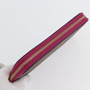 ETRO Paisley Long Wallet PVC Leather Bordeaux Auth am10960V-5