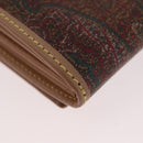 ETRO Paisley Geldbörse zweifach PVC Leder Bordeaux Auth am10961V-15