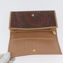 ETRO Paisley Geldbörse zweifach PVC Leder Bordeaux Auth am10961V-8