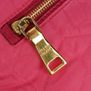 PRADA Chain Tote Bag Nylon Gold Pink Auth am10964V-16