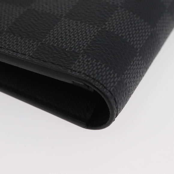 LOUIS VUITTON Damier Graphite Portefeuille Plaza Wallet N62665 LV Auth am10965V