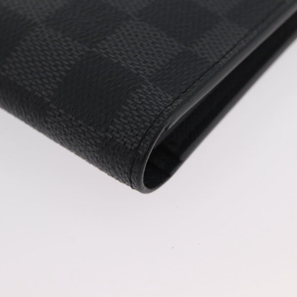 LOUIS VUITTON Damier Graphite Portefeuille Plaza Wallet N62665 LV Auth am10965V
