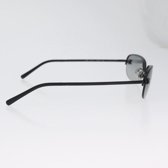 CHANEL CC Sunglasses metal Black CC Auth am10967V