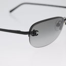 CHANEL CC Sunglasses metal Black CC Auth am10967V-9