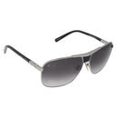 LOUIS VUITTON Sunglasses metal Black LV Auth am10968V-1