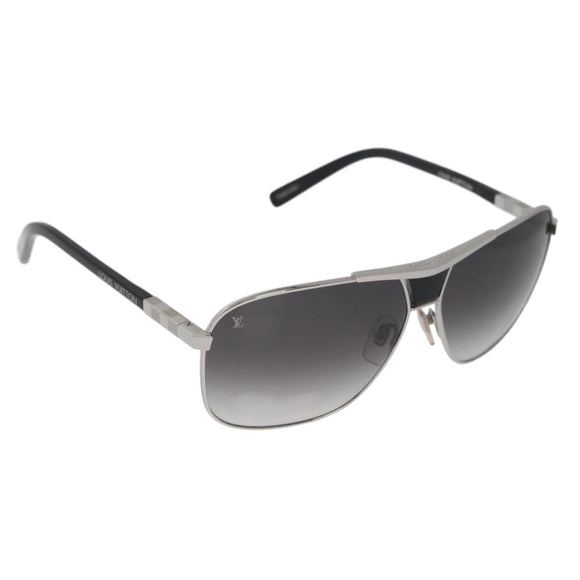 LOUIS VUITTON Sunglasses metal Black LV Auth am10968V