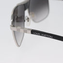 LOUIS VUITTON Sunglasses metal Black LV Auth am10968V-10
