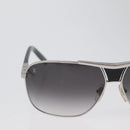 LOUIS VUITTON Sunglasses metal Black LV Auth am10968V-3
