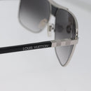 LOUIS VUITTON Sunglasses metal Black LV Auth am10968V-7