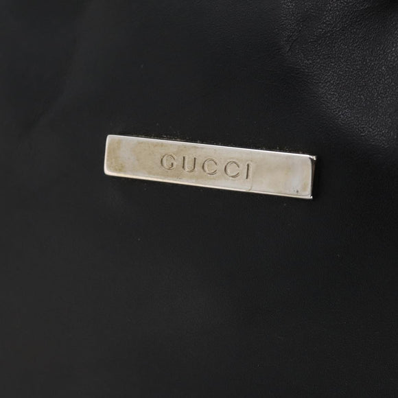 GUCCI Garment Cover Nylon Black Silver 011 2702 Auth am10969