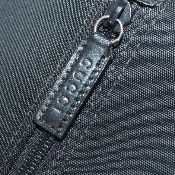 GUCCI Garment Cover Nylon Black Silver 011 2702 Auth am10969