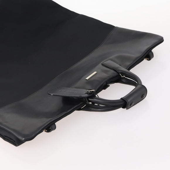 GUCCI Garment Cover Nylon Black Silver 011 2702 Auth am10969