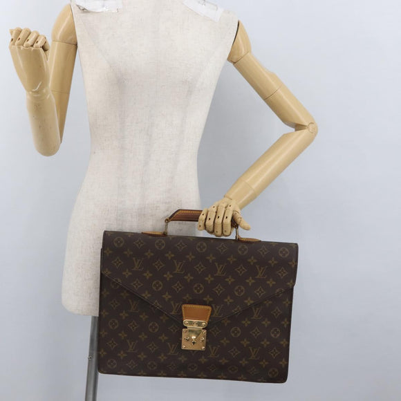 LOUIS VUITTON Monogram Serviette Conseiller Briefcase M53331 LV Auth am10970