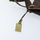 GUCCI GG Canvas Shoulder Bag Gold Brown 91762 Auth am10977-10