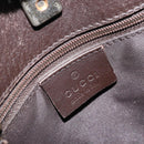 GUCCI GG Canvas Shoulder Bag Gold Brown 91762 Auth am10977-18