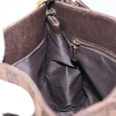 GUCCI GG Canvas Shoulder Bag Gold Brown 91762 Auth am10977-20